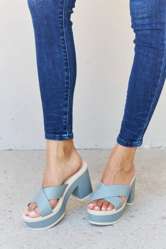 Trendsi Blue Platform Sandals Women's Summer Shoes - Comfy & Stylish