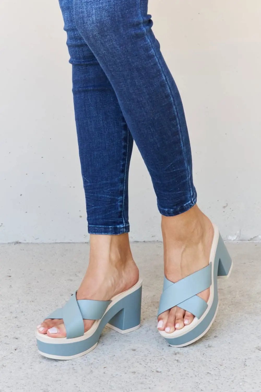 Trendsi Blue Platform Sandals Women's Summer Shoes - Comfy & Stylish