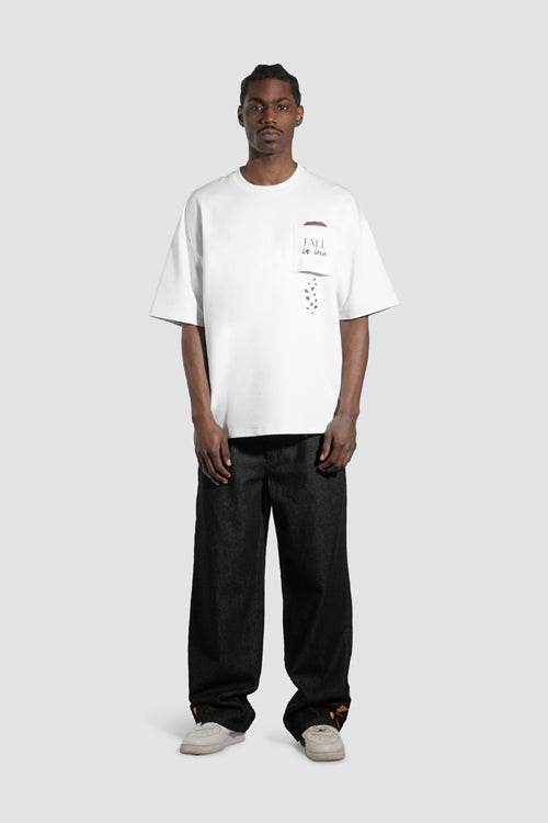 Fall In Love Oversized Pocket Tee