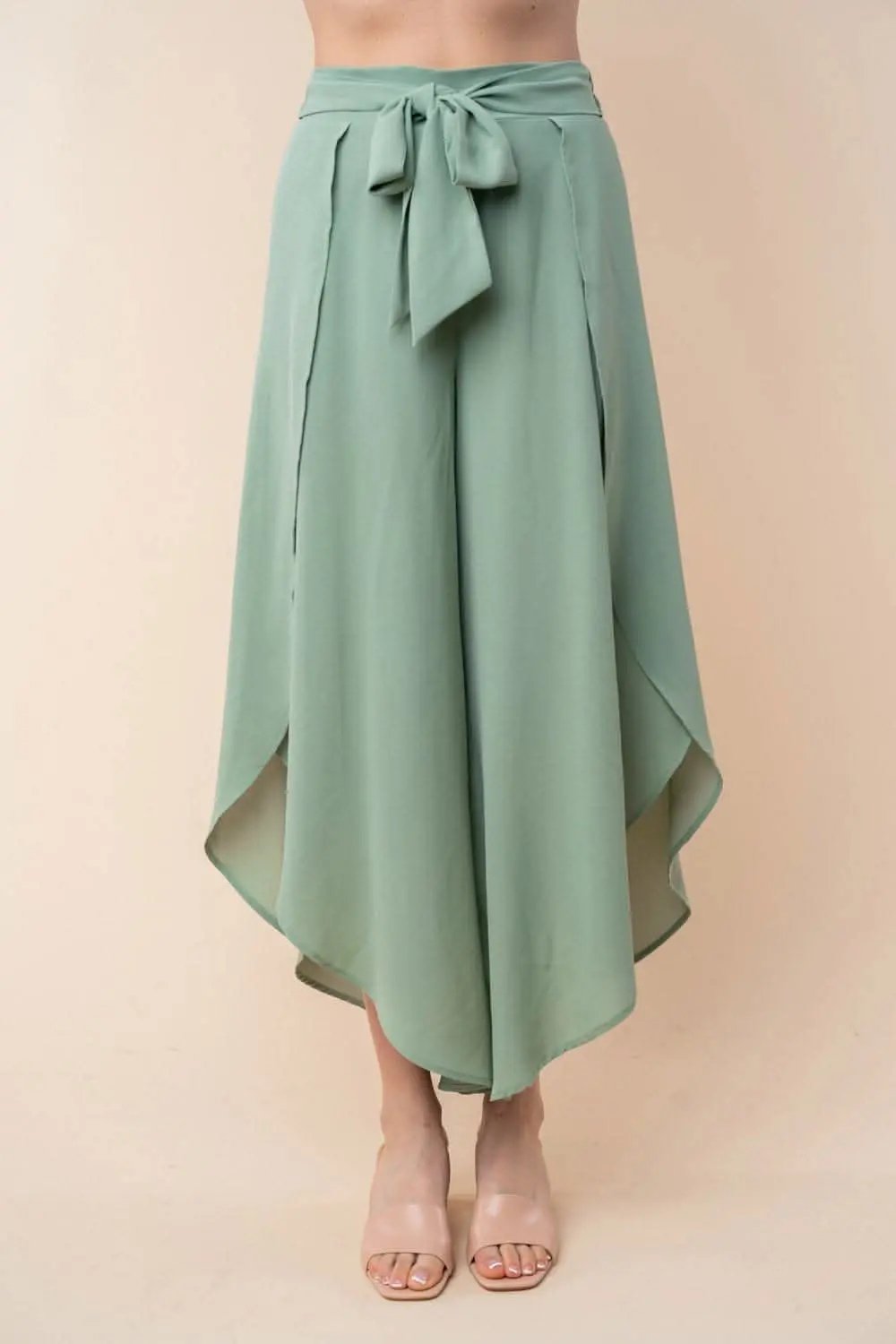 Trendsi White Birch Pants Women's High Waisted Woven Casual Pants - Comfortable