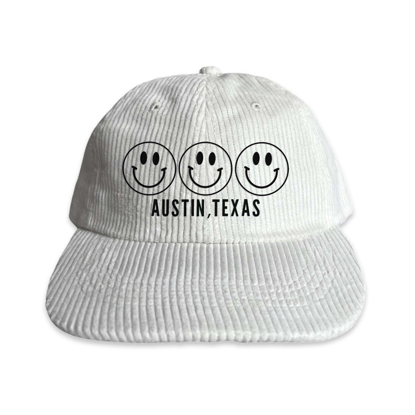 Smile Austin Texas Corduroy Cap