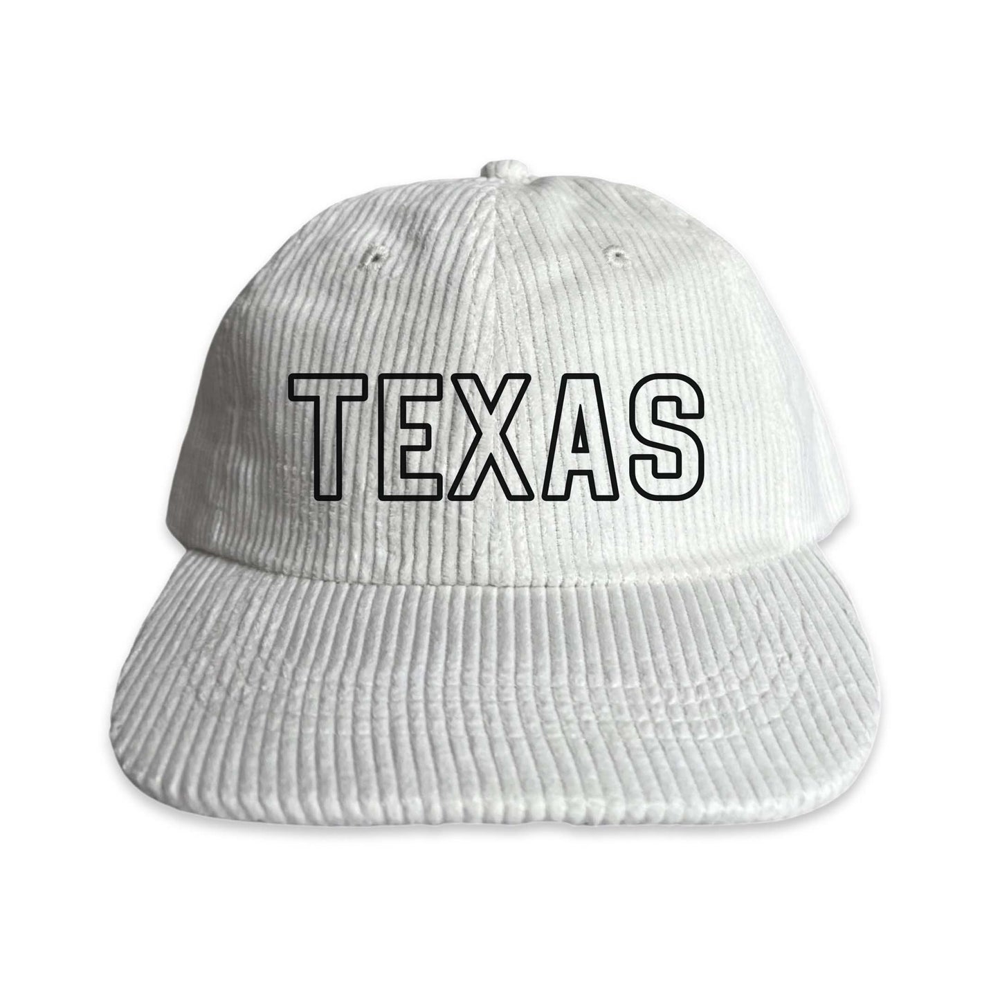 Texas Outline Corduroy Cap