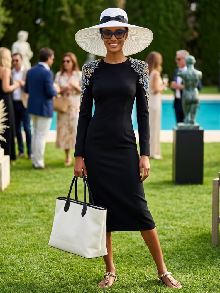 Women's Dress Elegant Black NOHO New Collection THE HAMPTONS BYMANYC ® New York