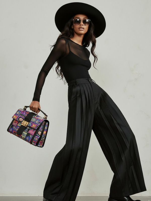 Women's Extra Wide Trousers DECONSTRUCTED TRIBECA NYFW New Colecction BYMANYC ® New York