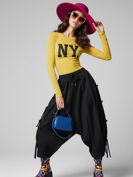 Women's Extra Wide Trousers FLATIRON NYFW New Colecction BYMANYC ® New York