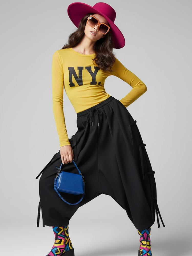 Women's Extra Wide Trousers FLATIRON NYFW New Colecction BYMANYC ® New York