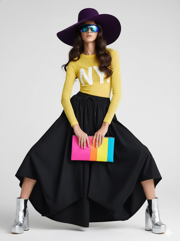 Women's Extra Wide Trousers THE BRONX NYFW New Colecction BYMANYC ® New York