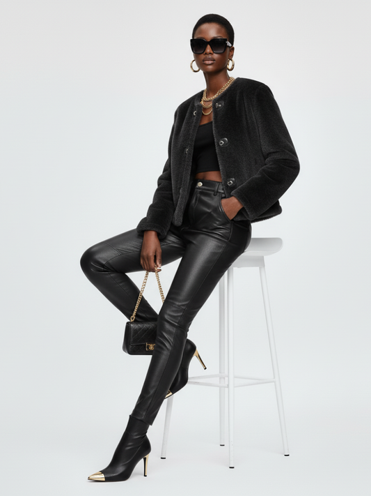 Women's Faux Fur Jacket MEATPACKING DISTRICT ECO FASHION BYMANYC ® New York
