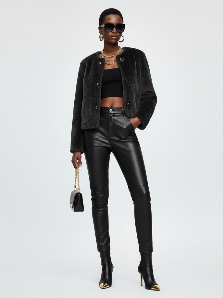 Women's Faux Fur Jacket MEATPACKING DISTRICT ECO FASHION BYMANYC ® New York