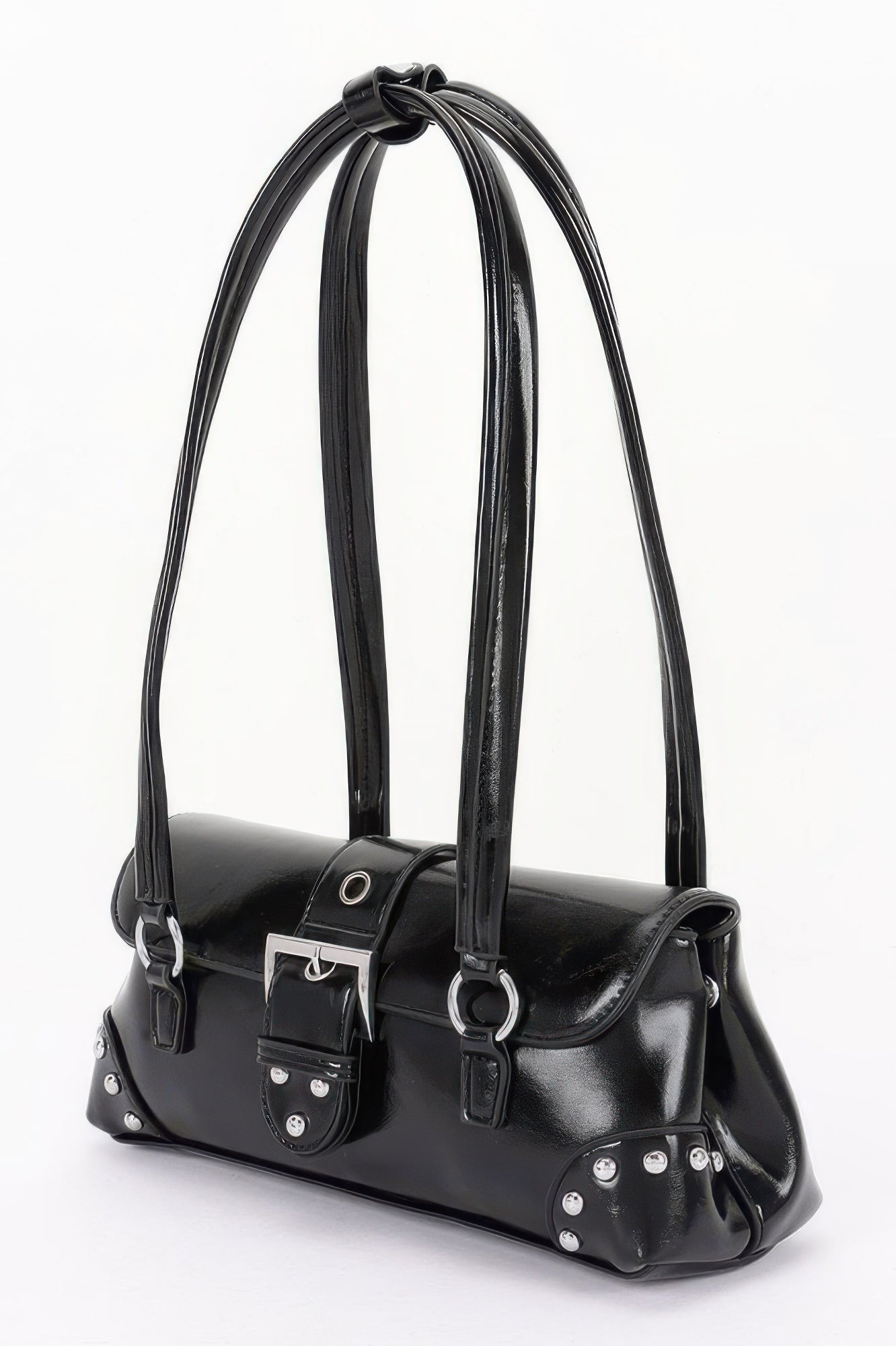 Women's Handbag Metal Studded Shoulder Bag - CHELSEA - BYMANYC ® New York