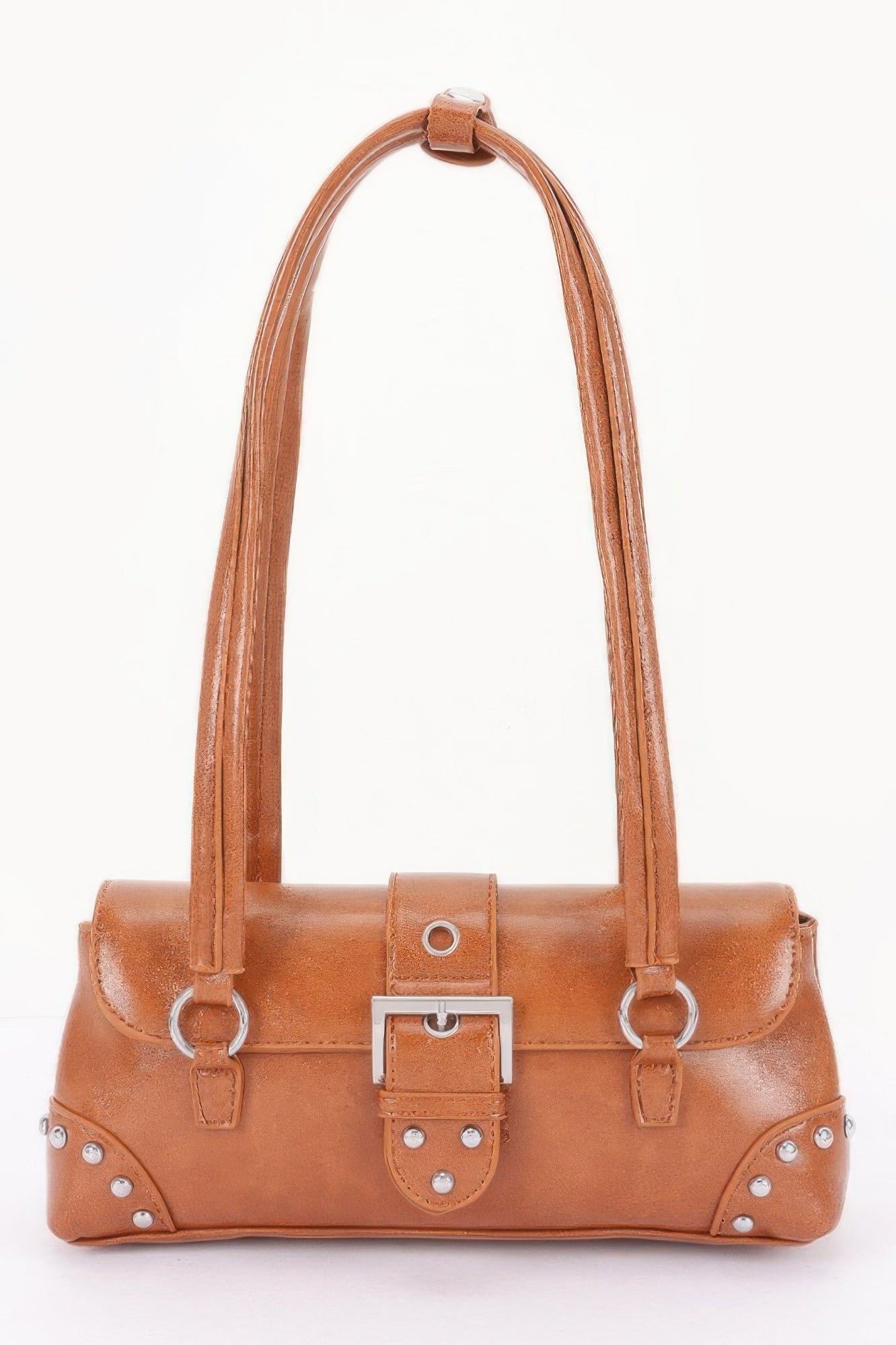 Women's Handbag Metal Studded Shoulder Bag - CHELSEA - BYMANYC ® New York