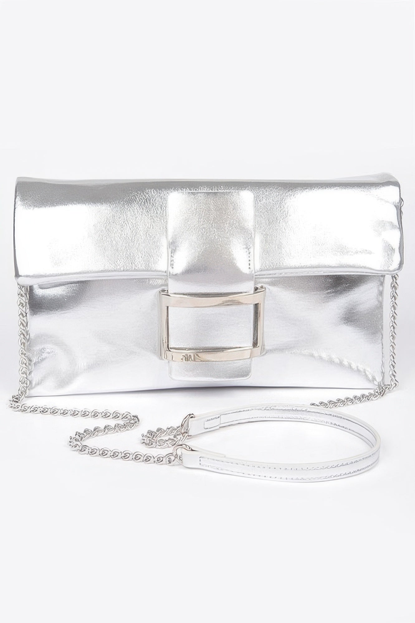 Women's Handbag Metallic Buckle Clutch - MEATPACKING - BYMANYC ® New York