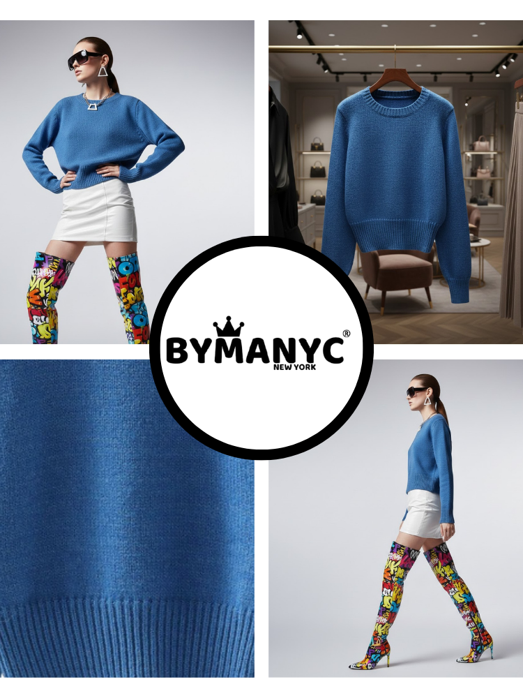 Women's Knit Sweater MIDTOWN NYFW New Colecction BYMANYC ® New York