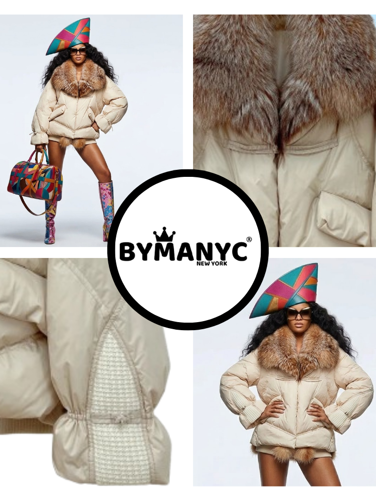 Women's Luxury Puffer Jacket ASPEN CHIC New Collection Prêt-à-Porter BYMANYC ® New York