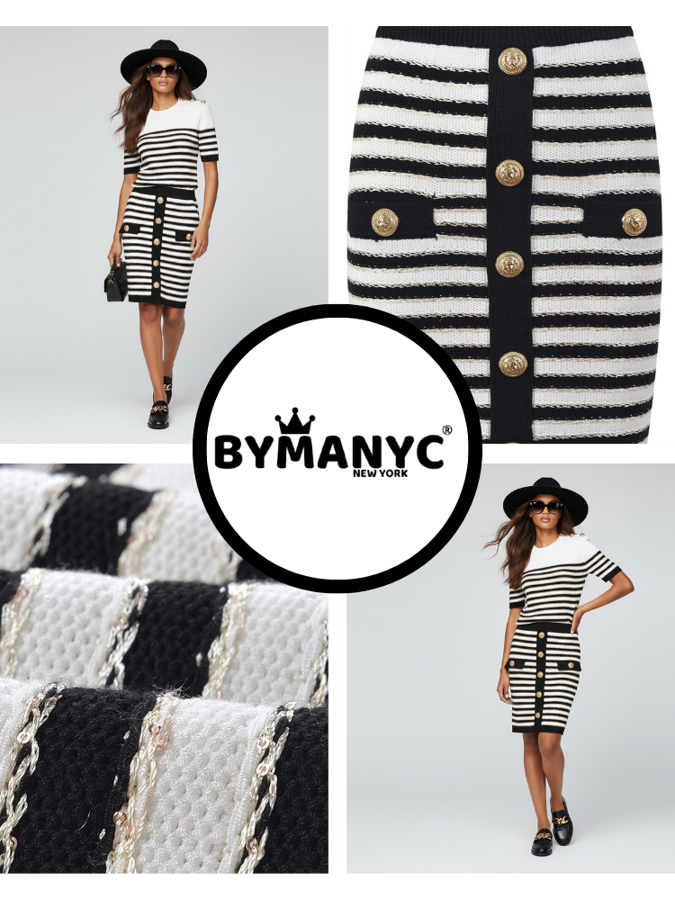 Women's Skirt and Sweater Set NOLITA NYFW New Colecction BYMANYC ® New York