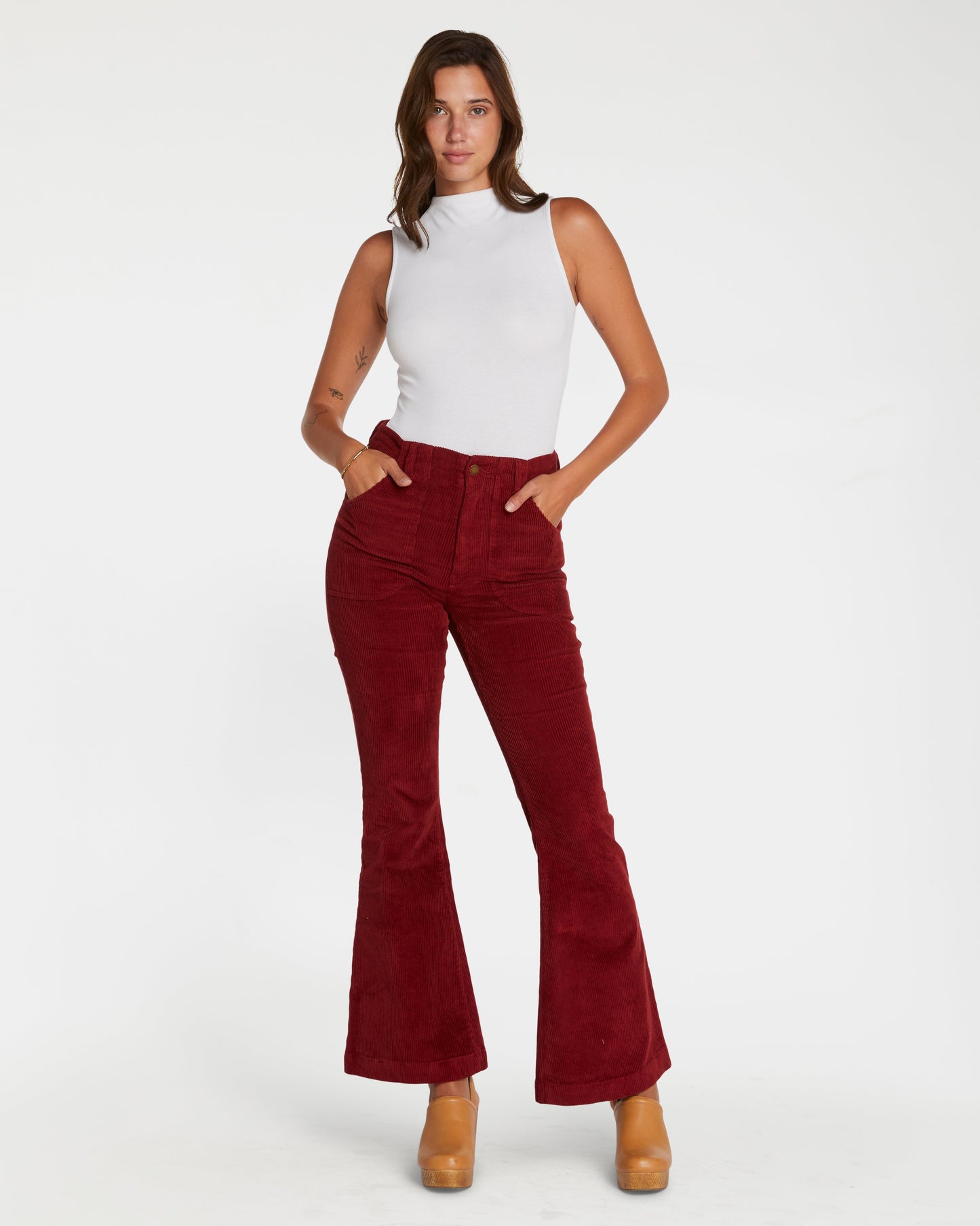 Women's Bell Bottom (Burgundy)
