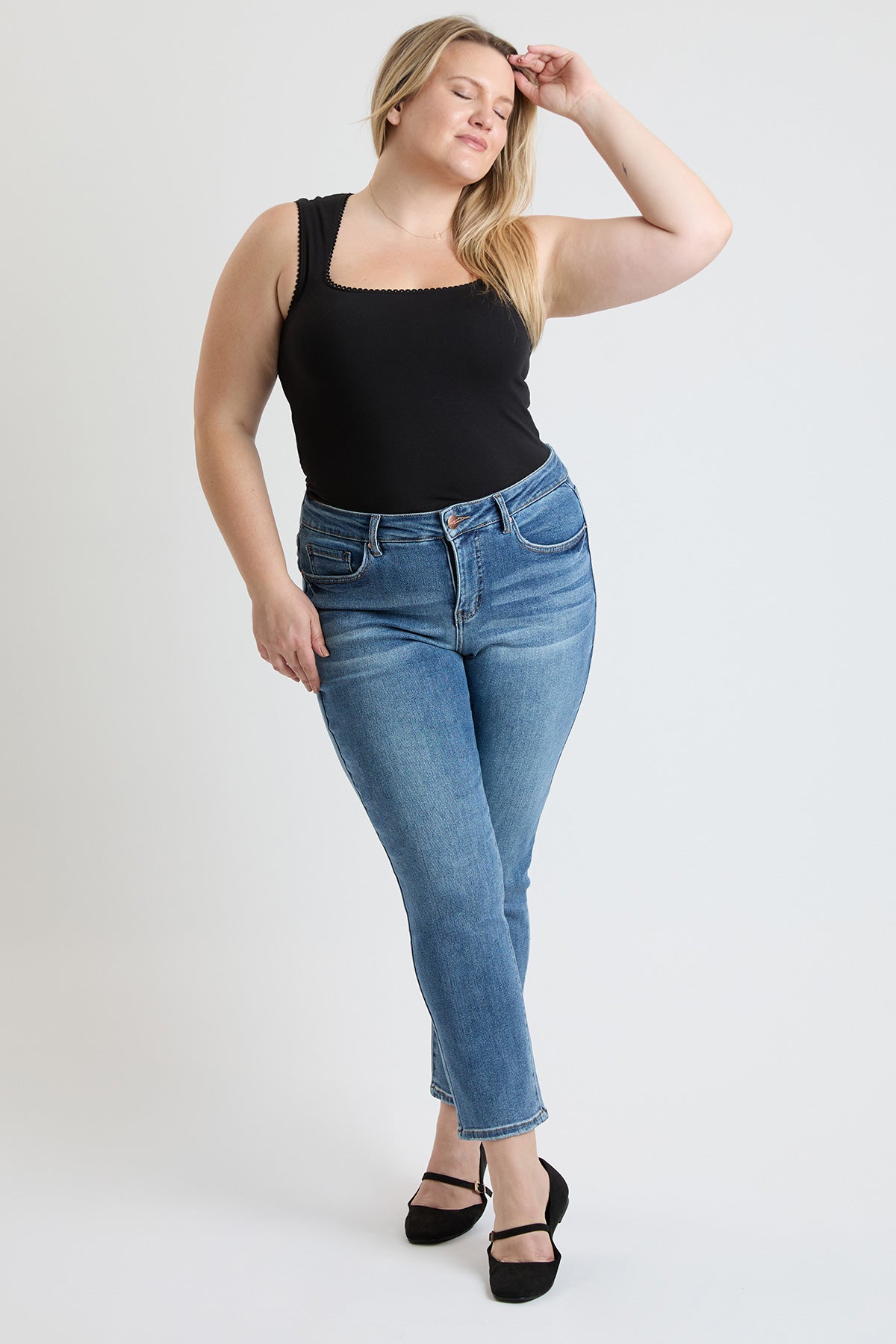 Women's Plus Premium Stretch Slim Straight Jeans