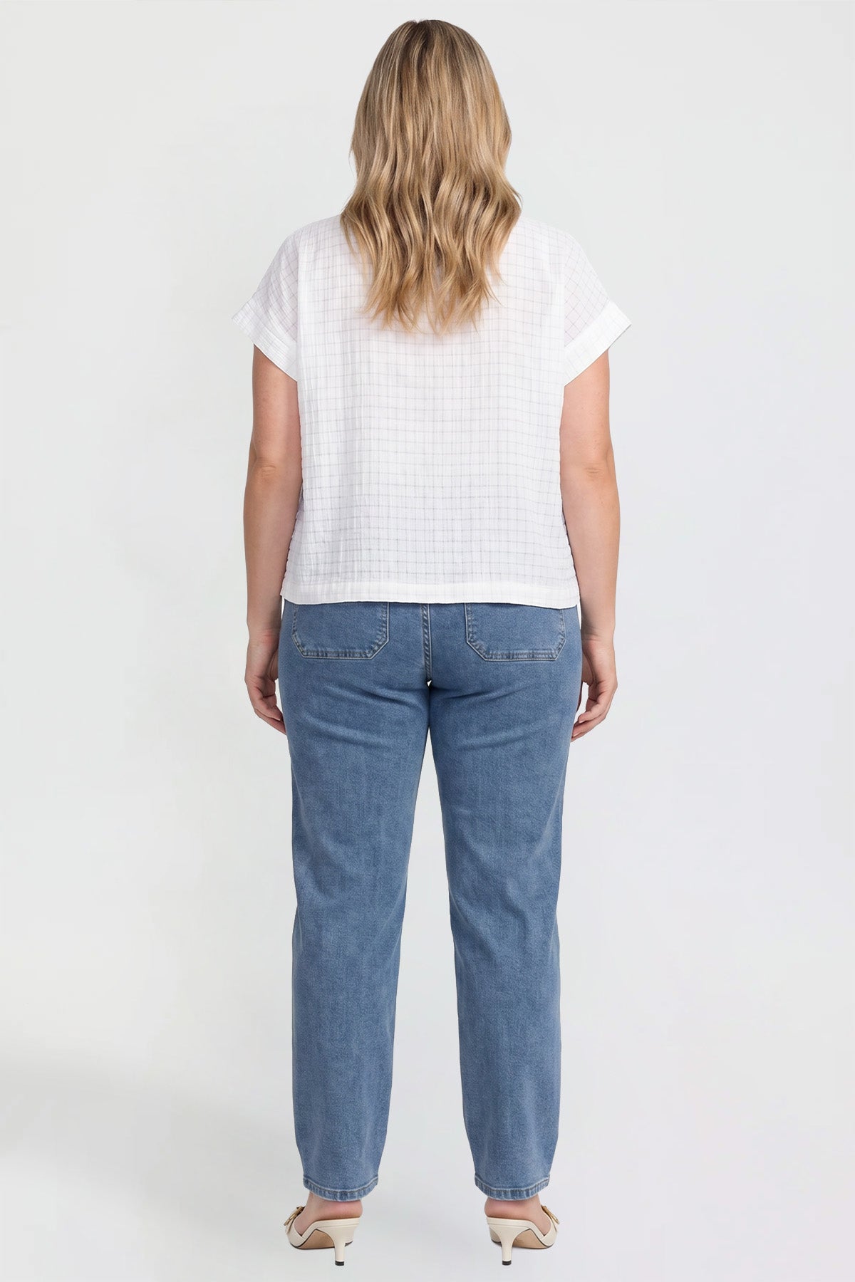 Women's Tie Front Wide Leg Jeans