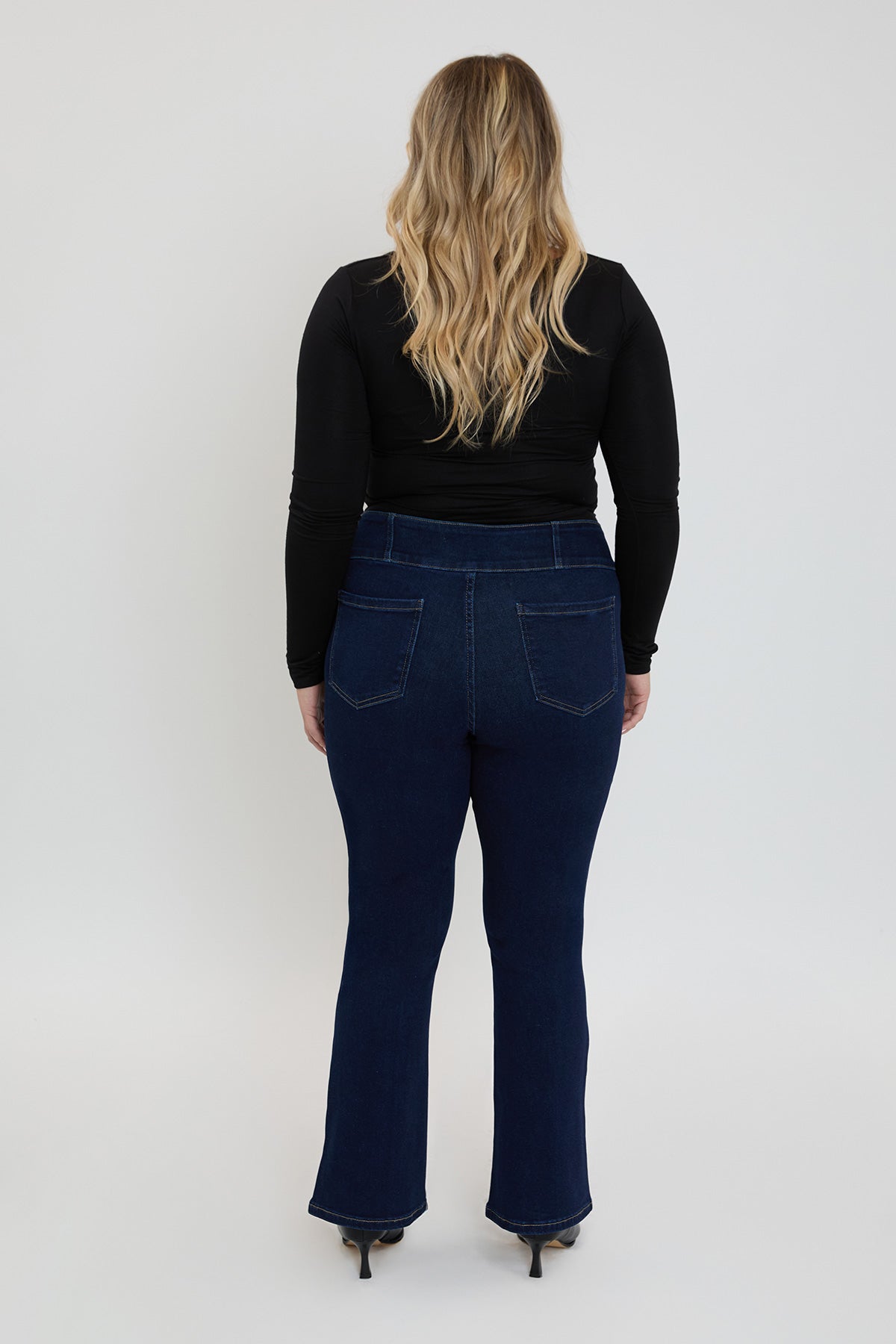 Women's Plus 3-Button Bootcut Jeans