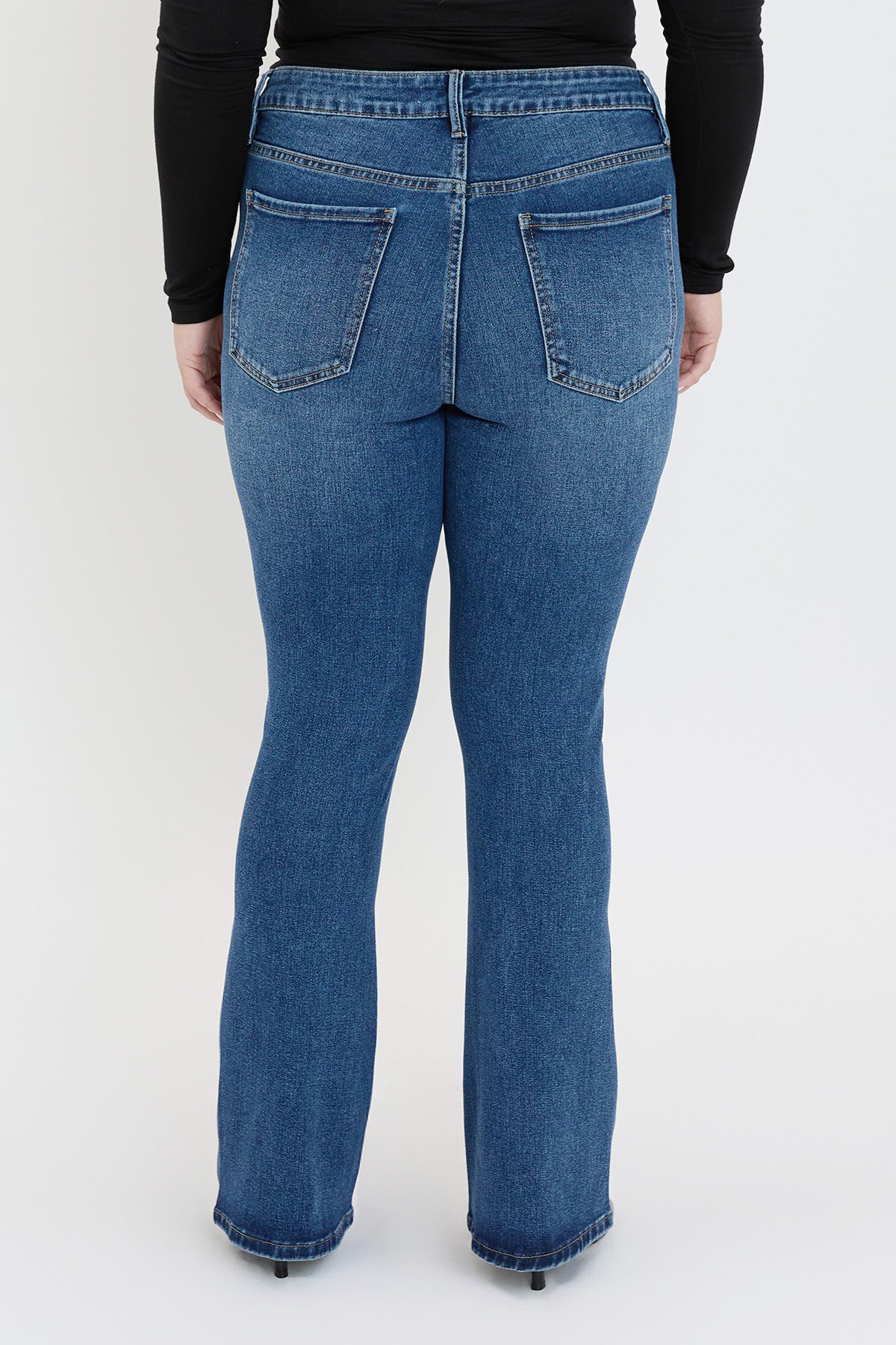 Women's Plus Curve Seam Flare Jeans
