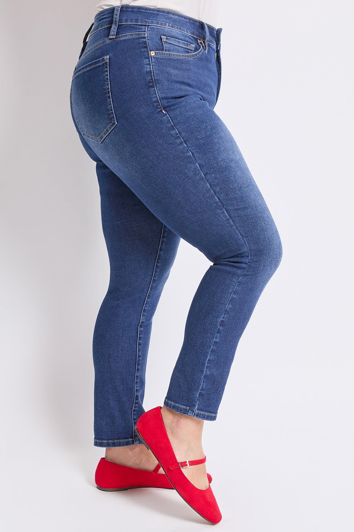 Women's Plus Basic 5 Pocket Skinny High Rise Jeans