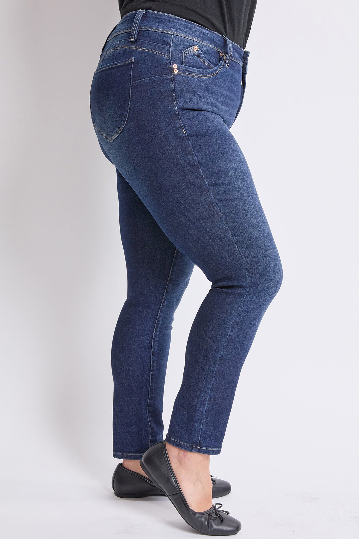 Women's Plus High Rise Curve Confidence WannaBettaButt Skinny Jeans