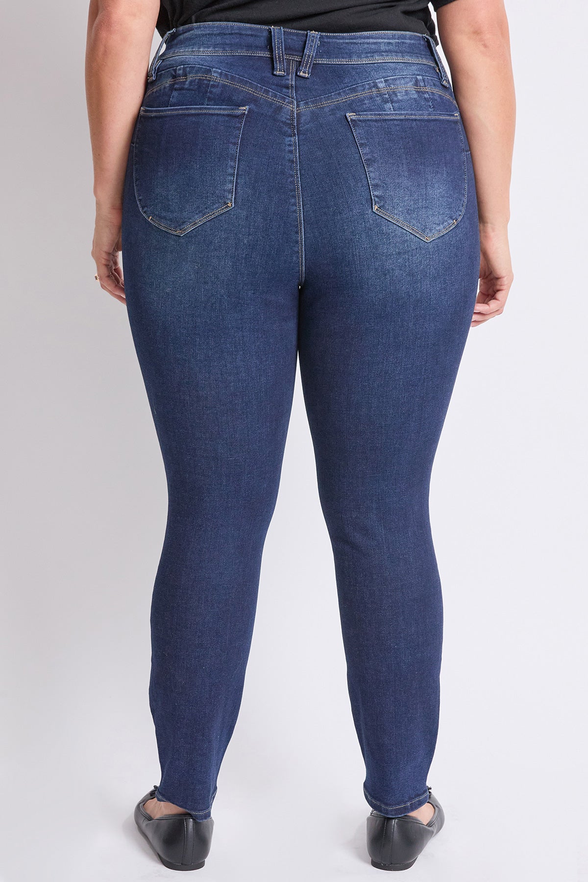 Women's Plus High Rise Curve Confidence WannaBettaButt Skinny Jeans