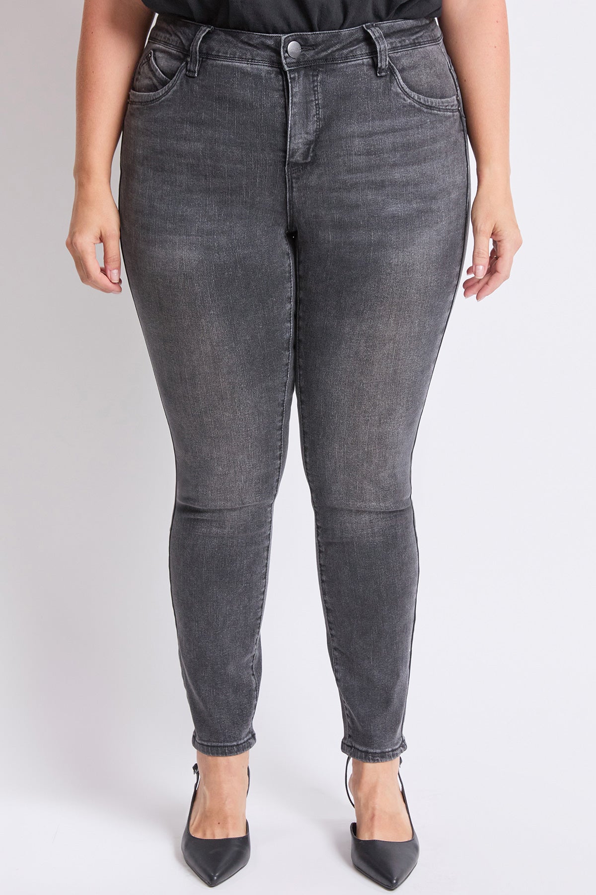 Women's Plus High Rise Curve Confidence WannaBettaButt Skinny Jeans