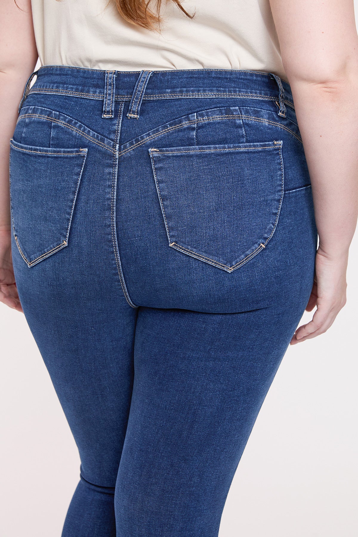 Women's Plus High Rise Curve Confidence WannaBettaButt Skinny Jeans