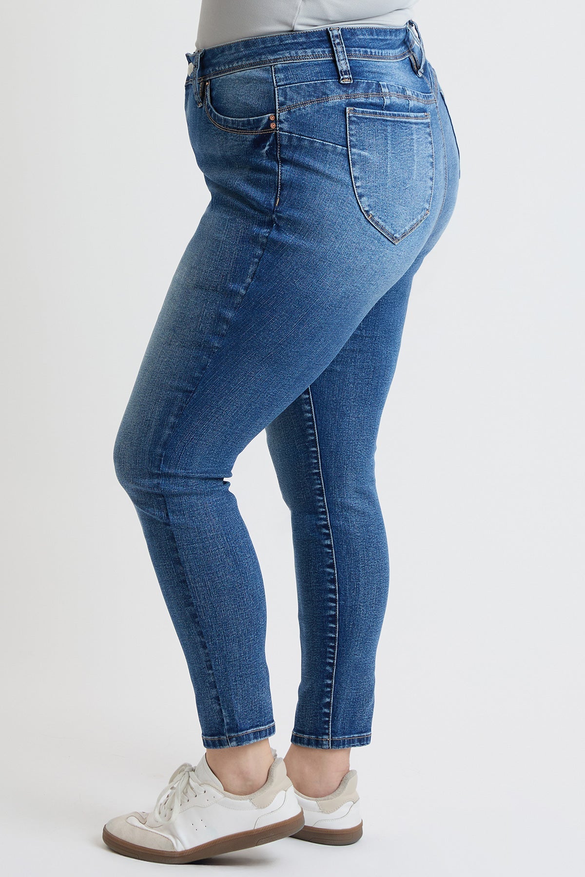 Women's Plus High Rise Curve Confidence WannaBettaButt Skinny Jeans