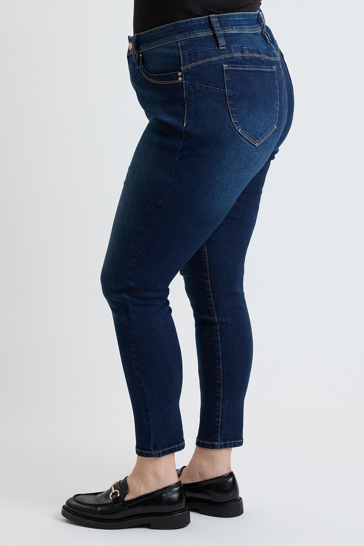 Women's Plus High Rise Curve Confidence WannaBettaButt Skinny Jeans