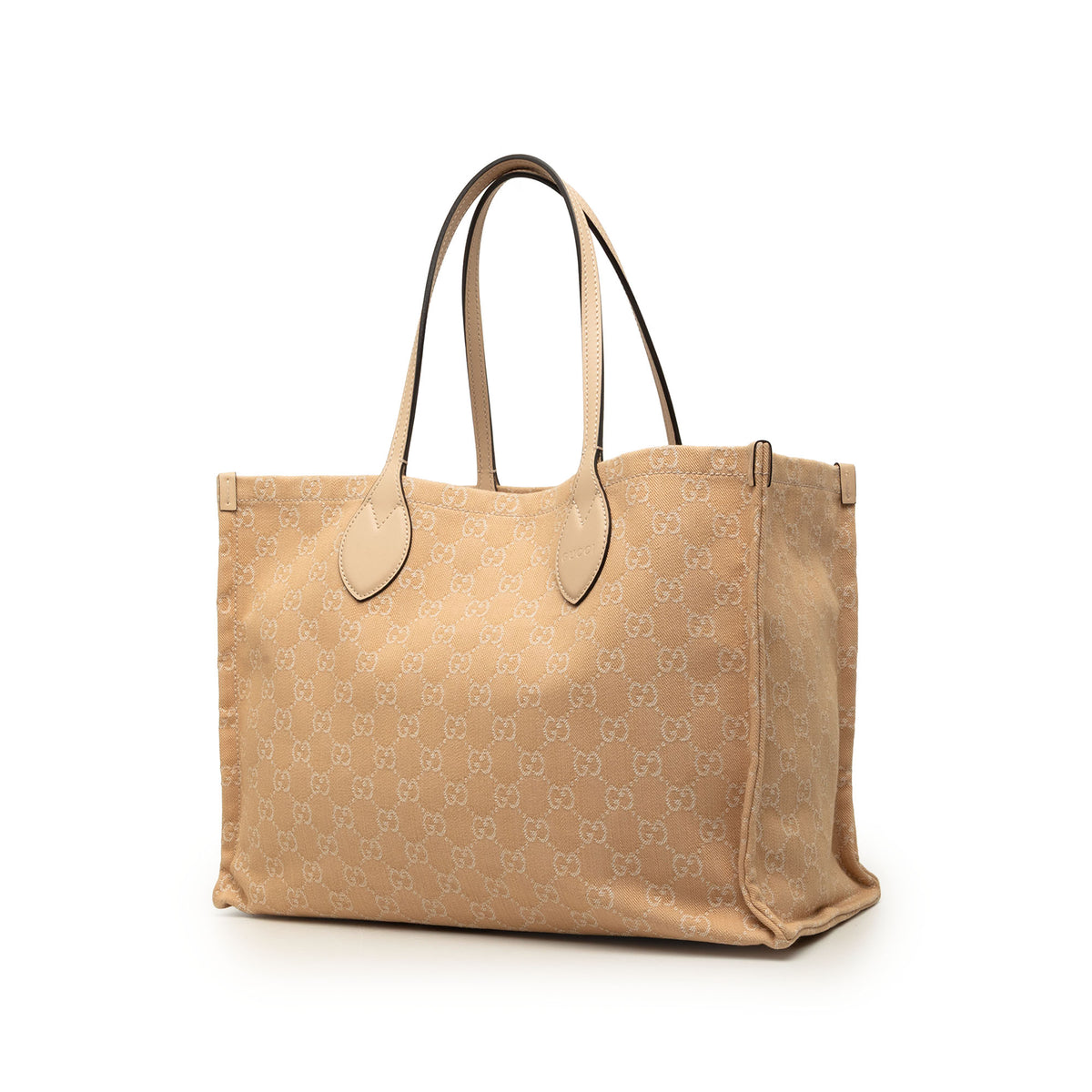 Tote Bag Ophidia Denim Beige (Pre-Owned)