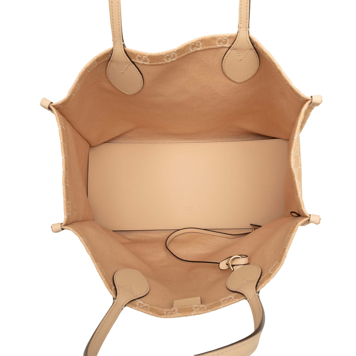 Tote Bag Ophidia Denim Beige (Pre-Owned)