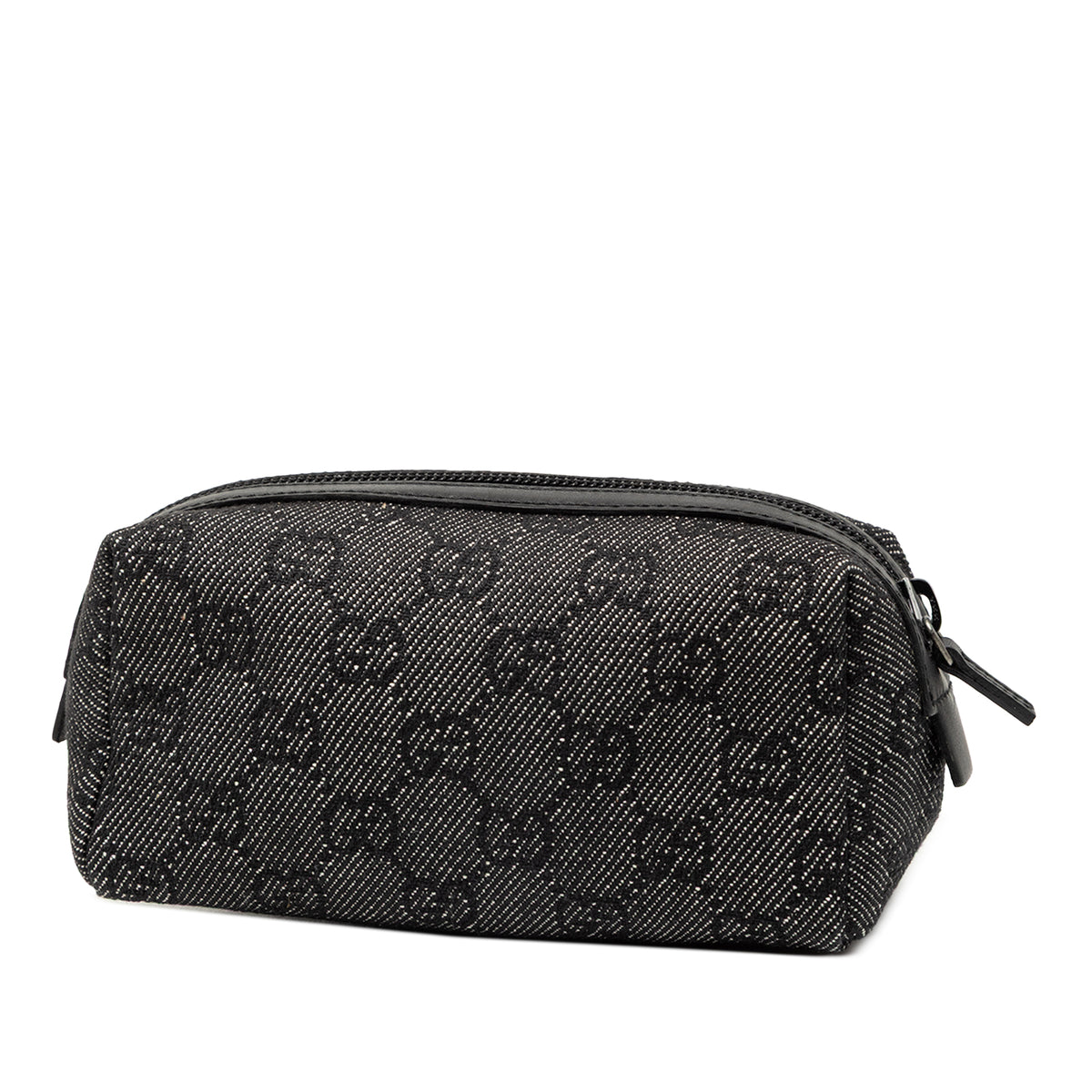 Cosmetic Pouch GG Denim Grey (Pre-Owned)