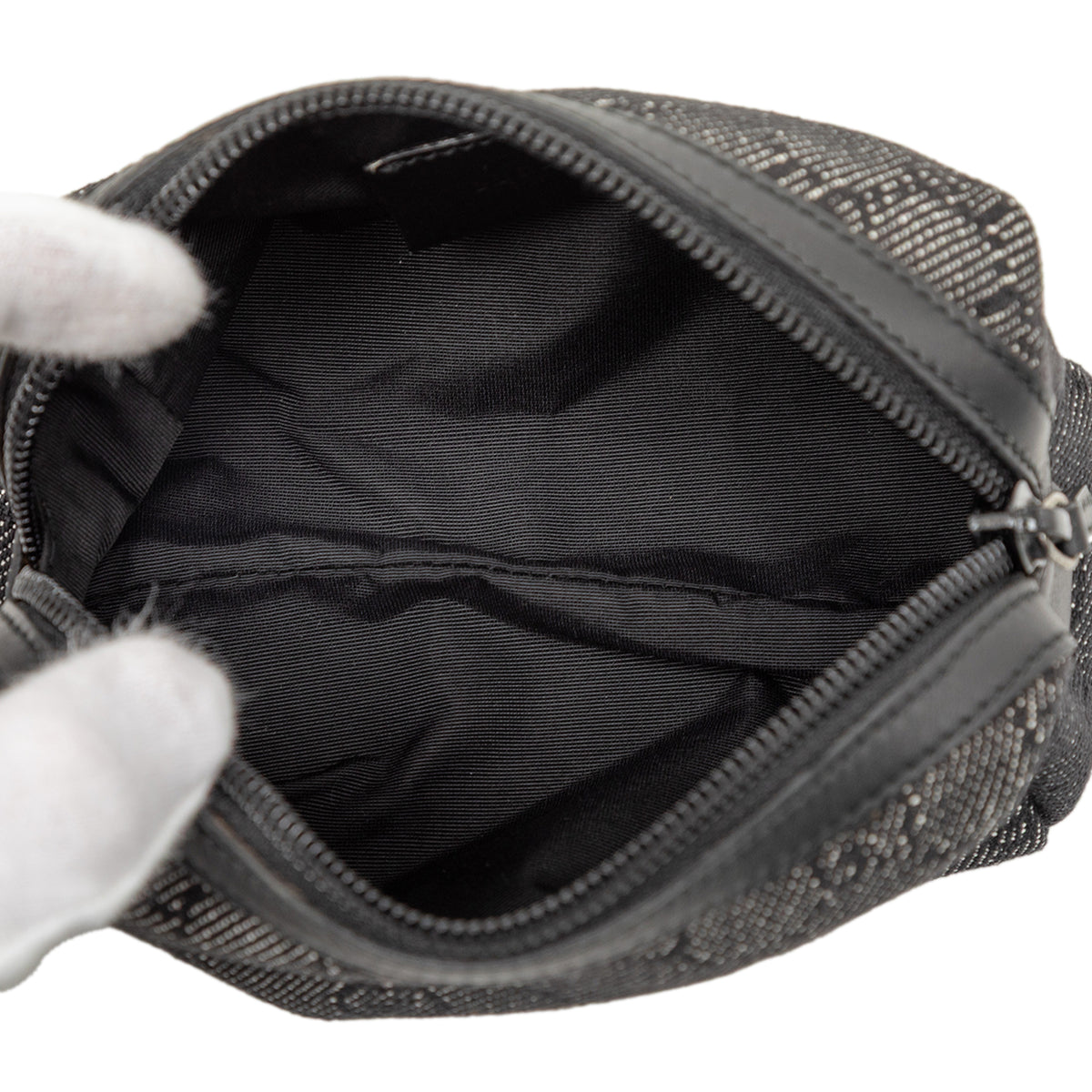 Cosmetic Pouch GG Denim Grey (Pre-Owned)