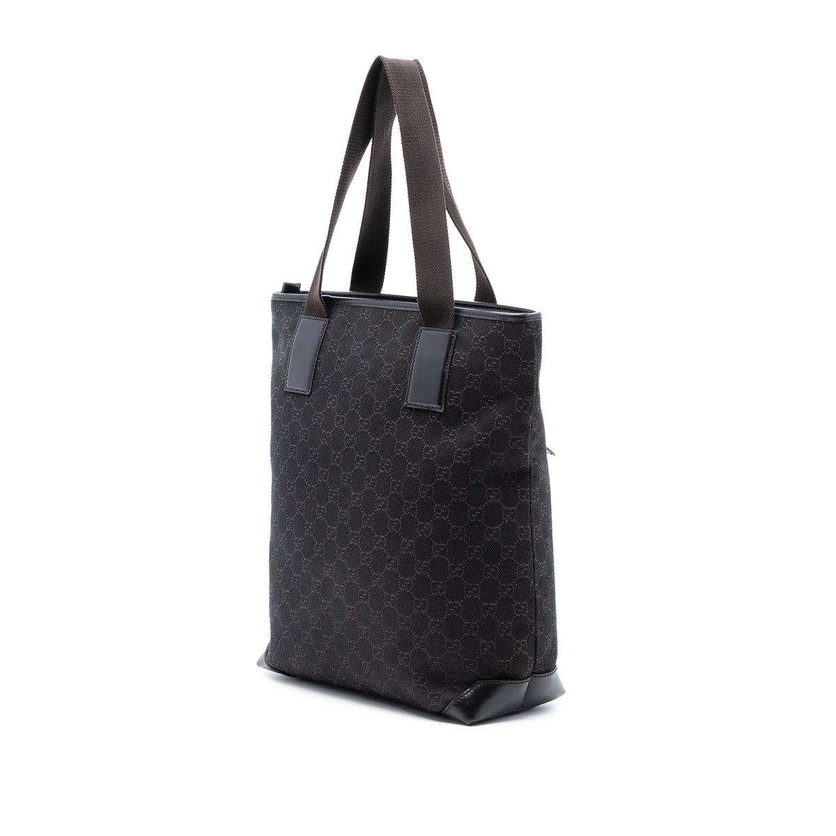 Tote Bag GG Denim Brown (Pre-Owned)