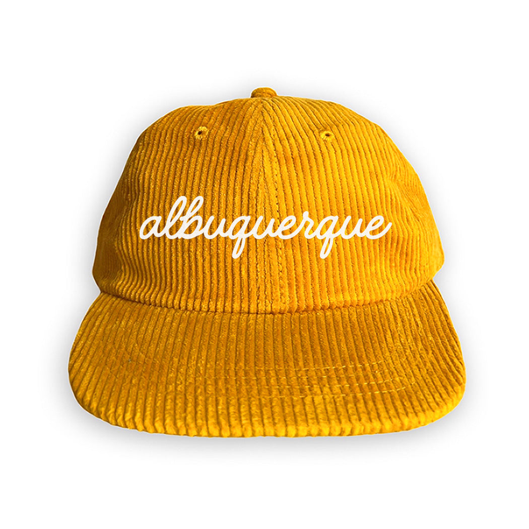 Albuquerque Cursive Corduroy Cap