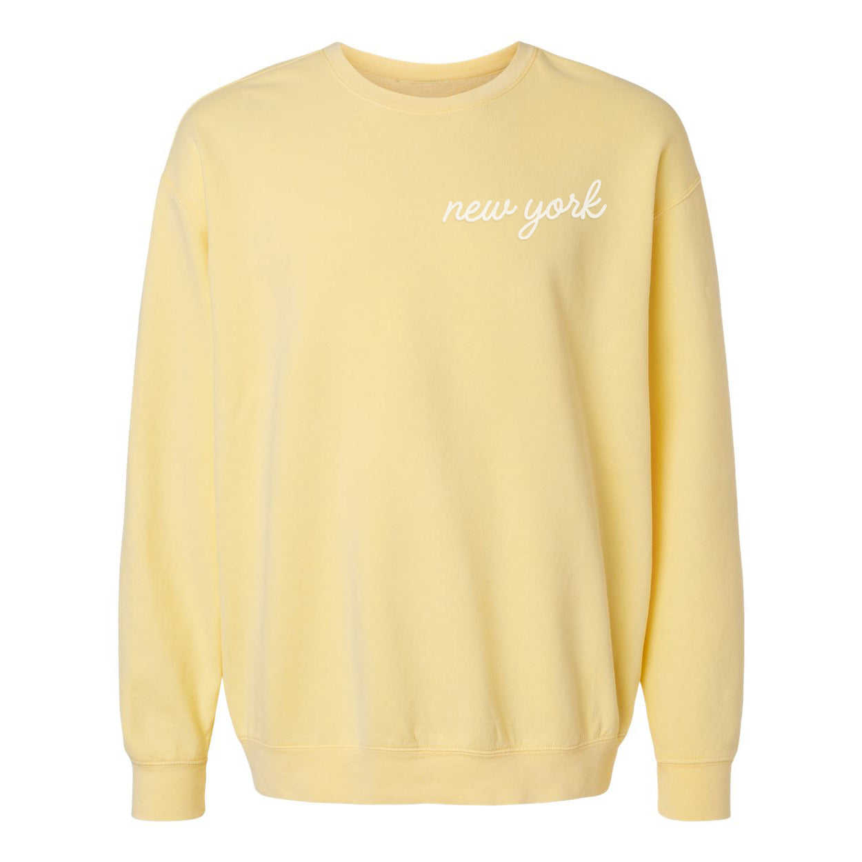 New York Cursive Washed Sweatshirt