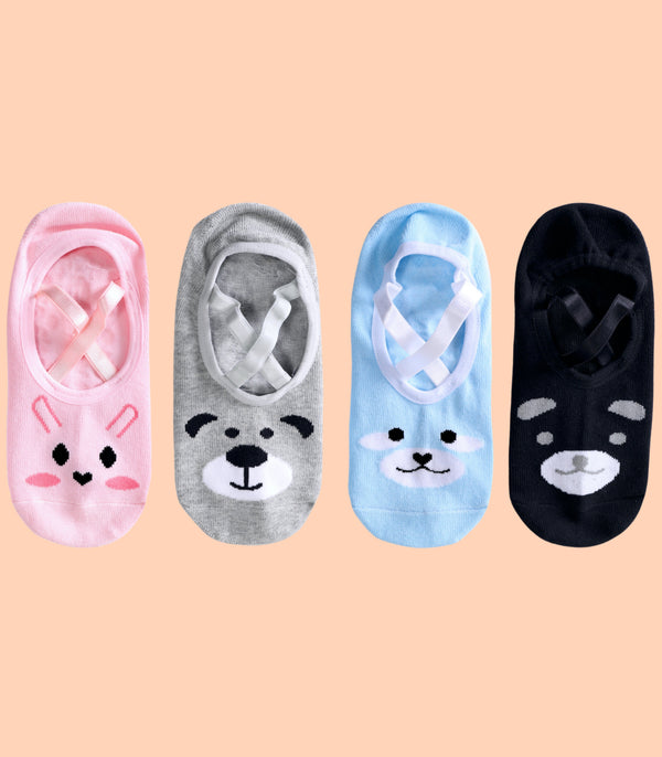 Non-Slip Women's Hospital Socks (Cartoon)