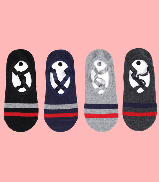 Non-Slip Women's Hospital Socks (Stripes)