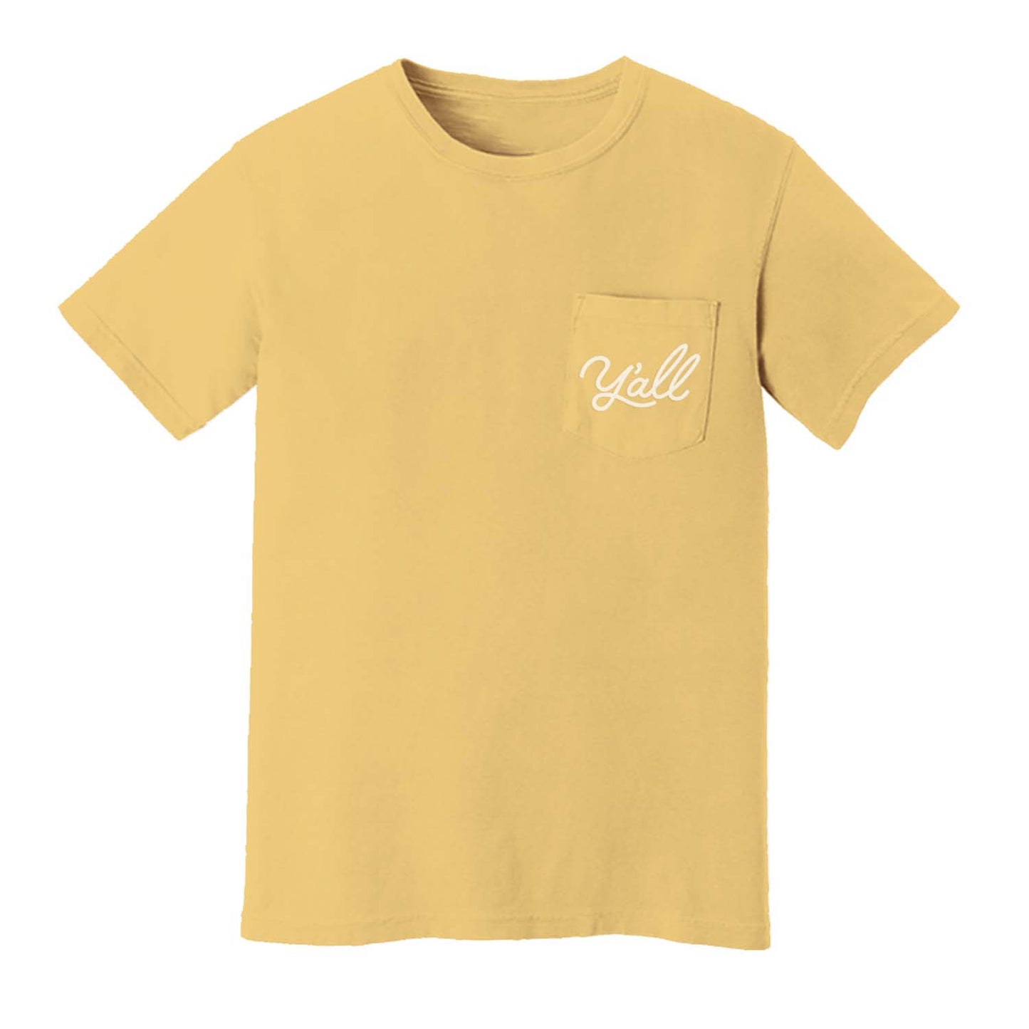 Y'all Cursive Pocket Tee