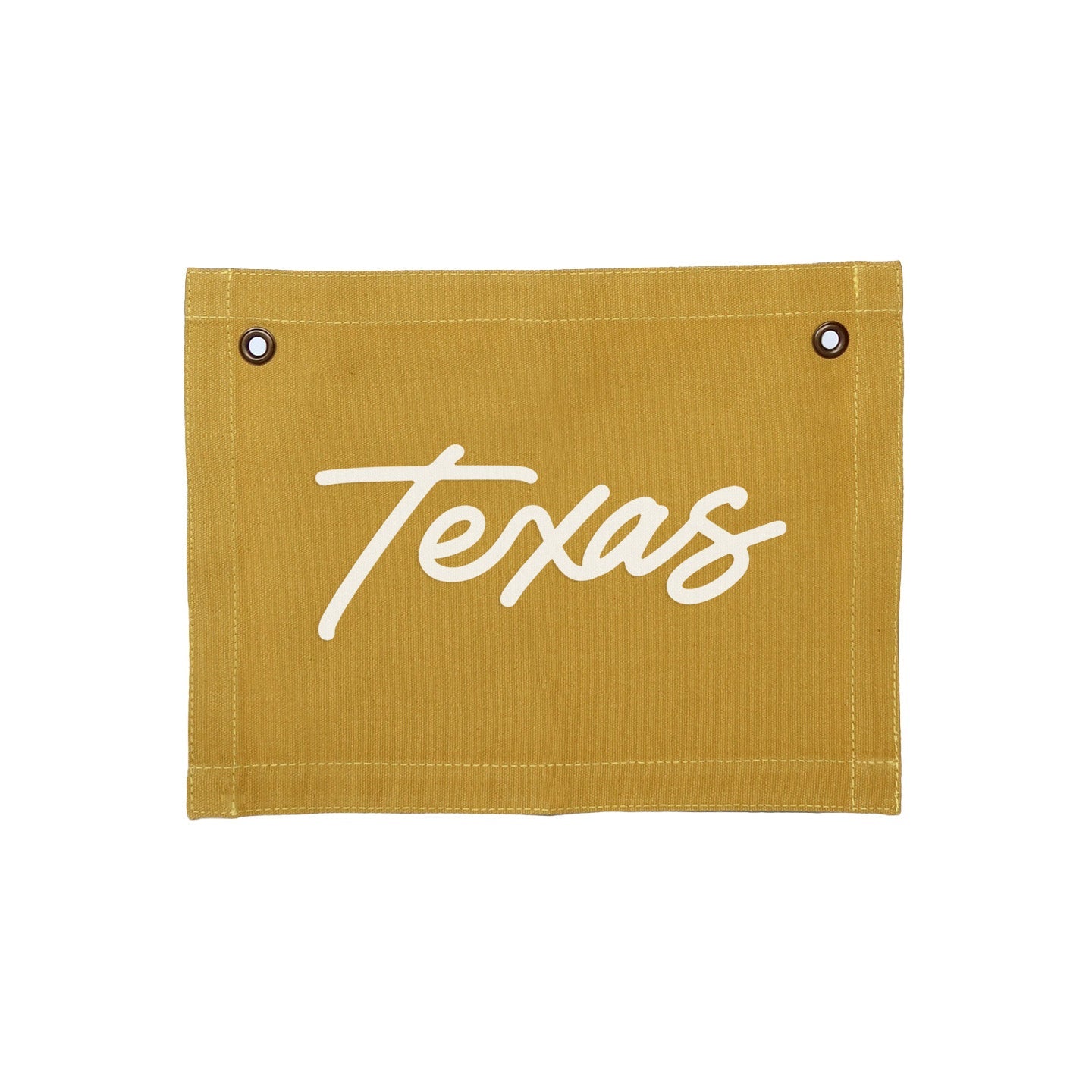 Texas Cursive Small Canvas Flag