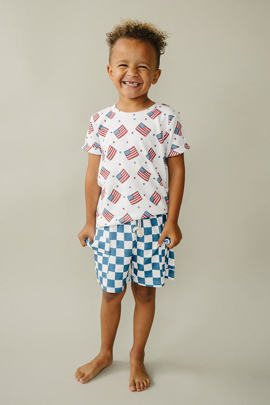 Cargo Shorts Set | Patriotic Vibes