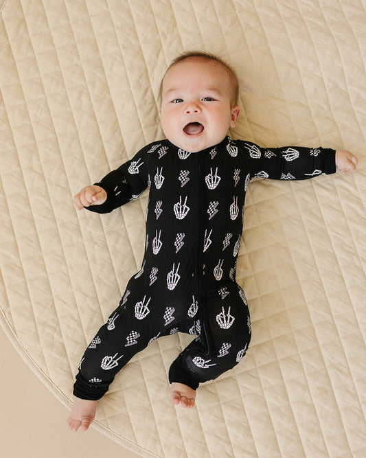Bamboo Zip Romper | Skelly Vibes