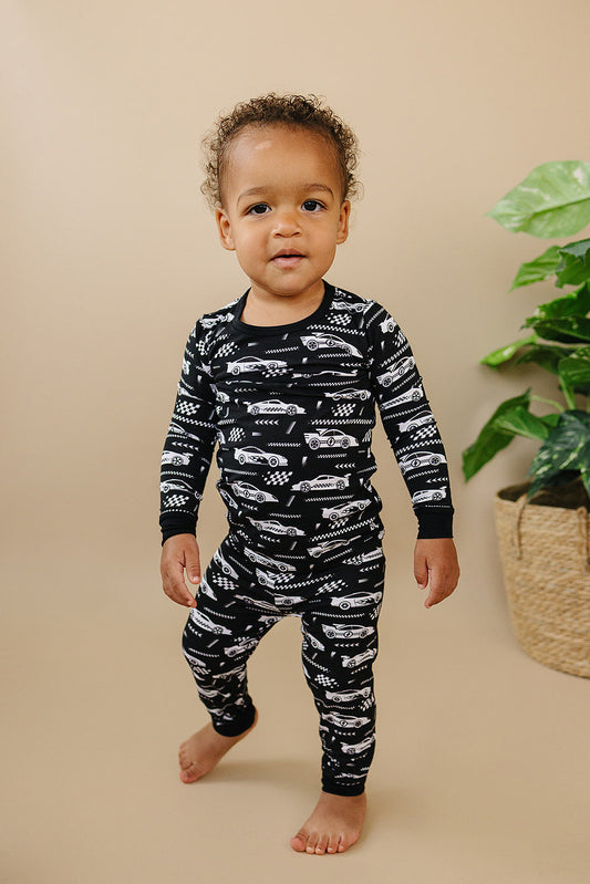 Bamboo Two Piece Set | Race Cars