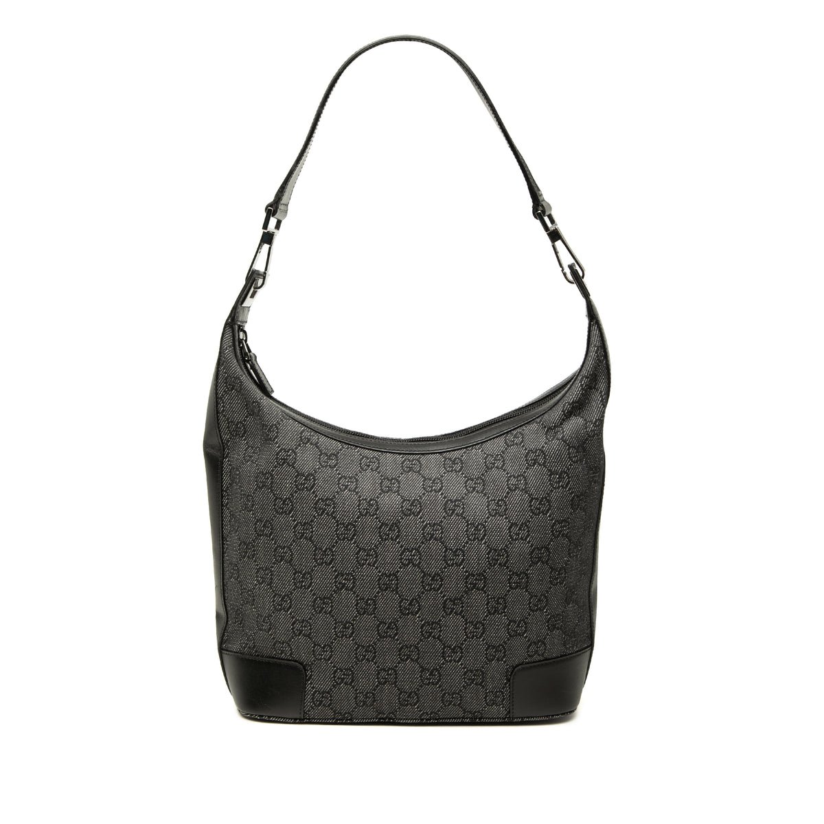 Shoulder Bag GG Denim Black (Pre-Owned)