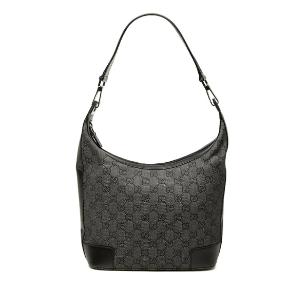 Shoulder Bag GG Denim Black (Pre-Owned)
