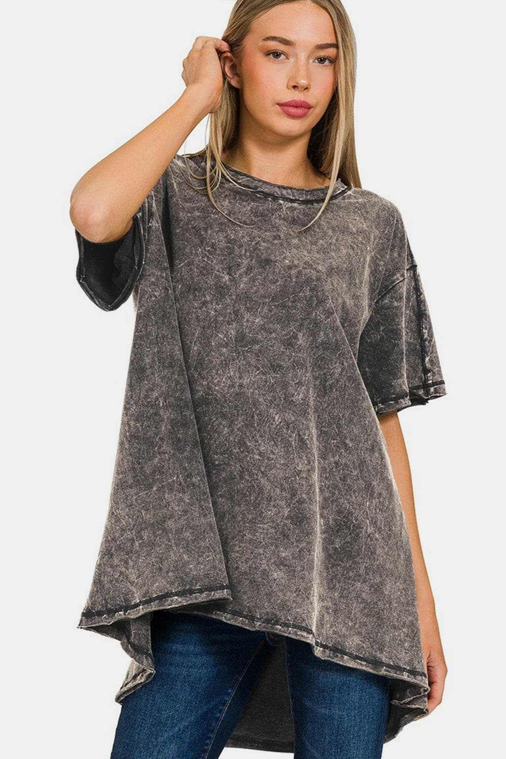 Blouse - Dropped Shoulder - Zenana Style