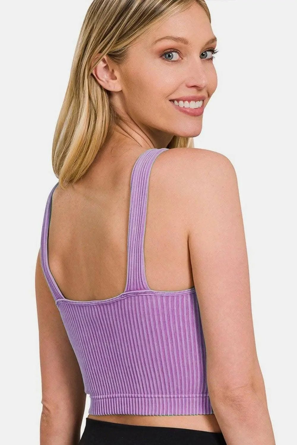 Crop Tank - Vintage Ribbed - Zenana Style
