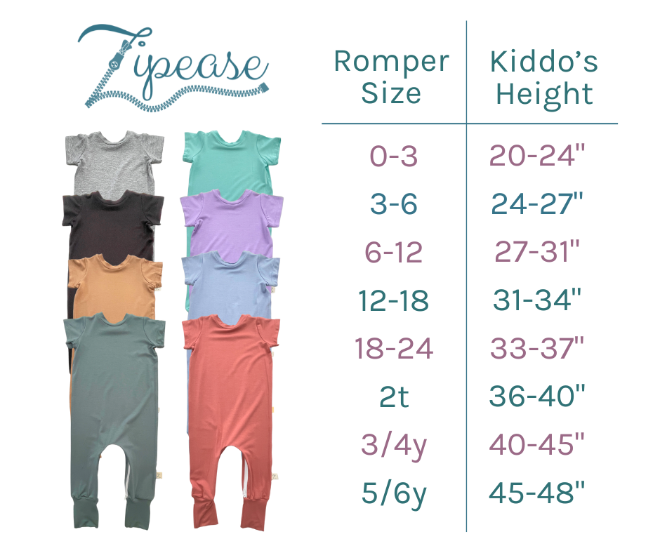 Mauve Bamboo Lyocell Zip Romper